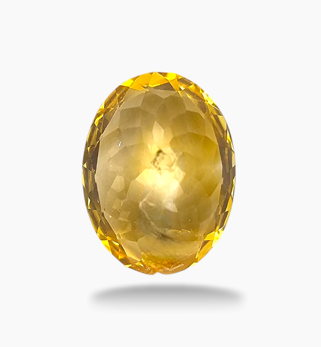 Natural Citrine Stone 5.23 Carats Oval Shape Size 13.8x10.5mm