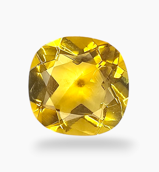 Natural Citrine Stone 5.42 Carats Cushion ( 12x12 mm )