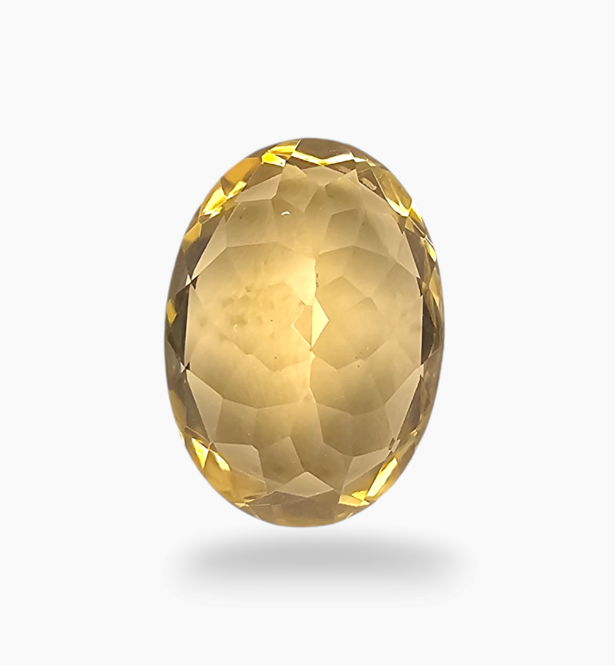 Natural Citrine Stone 5.85 Carats Oval Shape Size 14x10mm