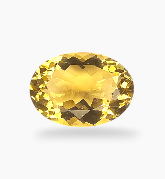 Natural Citrine Stone 5.85 Carats Oval Shape Size 14x10mm