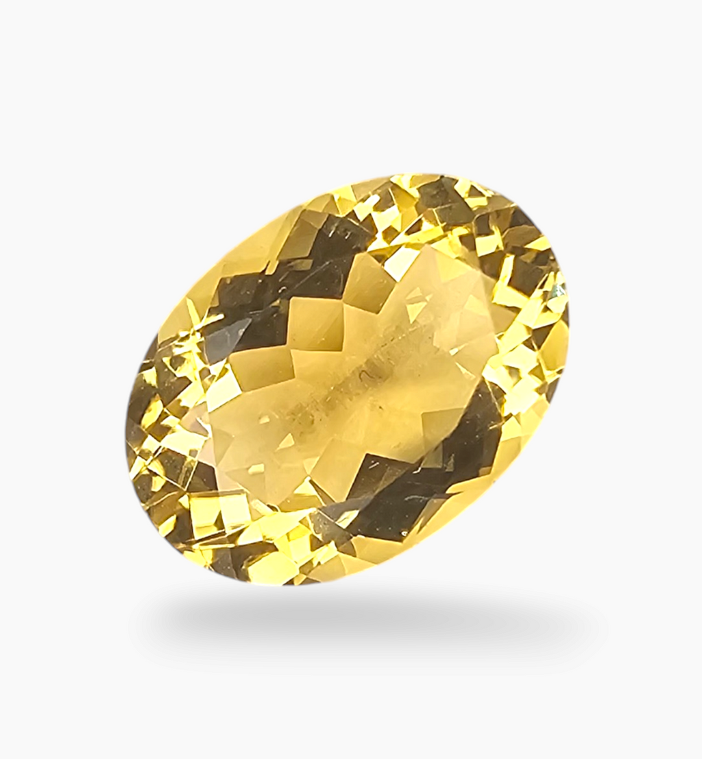 Natural Citrine Stone 5.85 Carats Oval Shape Size 14x10mm