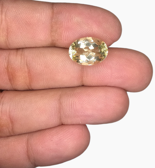 Natural Citrine Stone 5.91 Carats Oval Shape Size 14x10mm