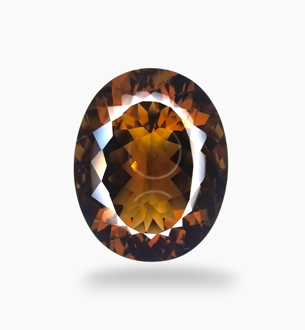 Natural Citrine Stone 54.18 Carats Oval Shape Size 30x22mm