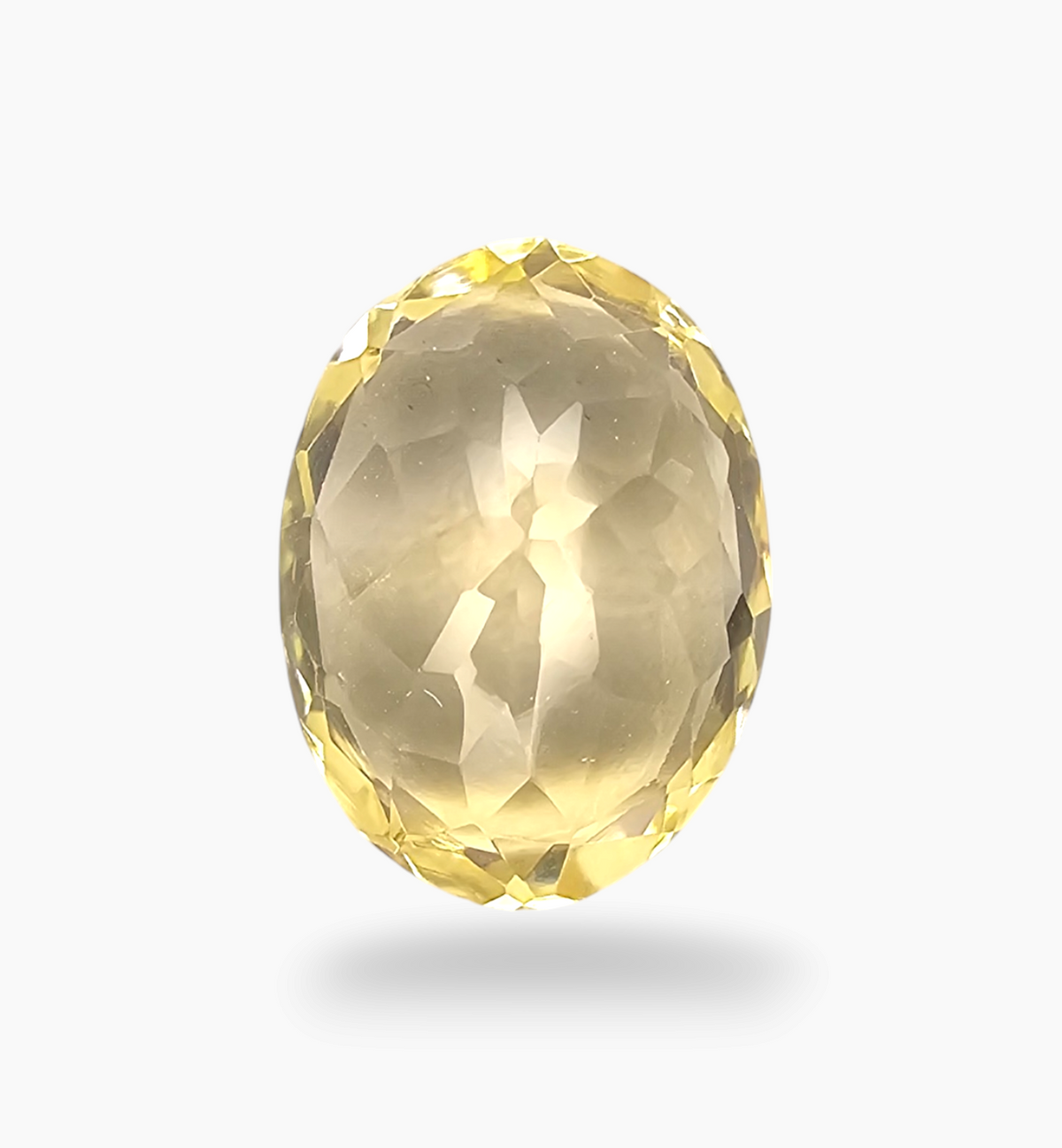 Natural Citrine Stone 6.04 Carats Oval Shape Size 14.8x11mm
