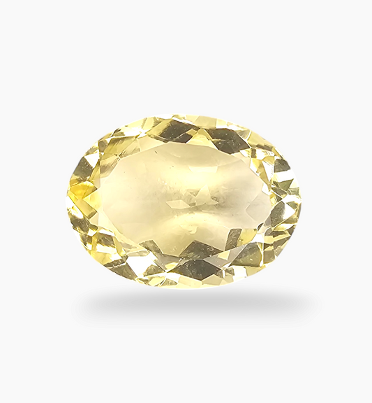 Natural Citrine Stone 6.04 Carats Oval Shape Size 14.8x11mm