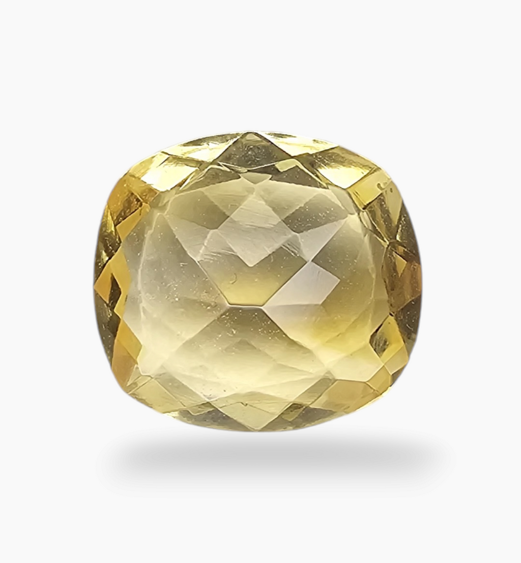 Natural Citrine Stone 6.32 Carats Cushion ( 13.5x12.5mm)