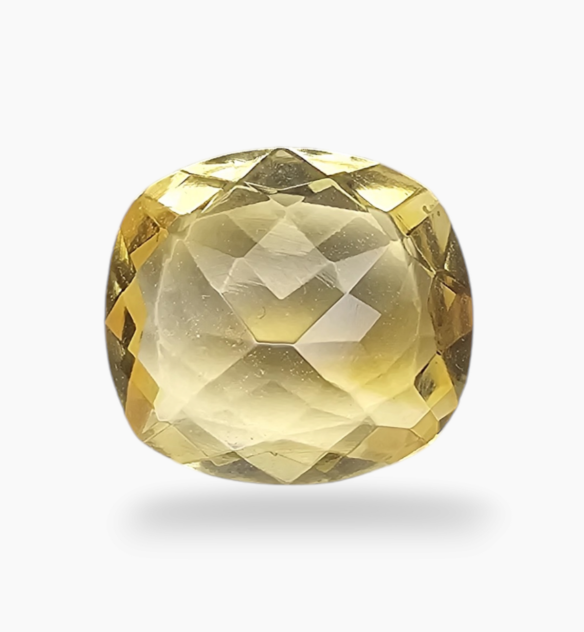 Natural Citrine Stone 6.32 Carats Cushion ( 13.5x12.5mm)