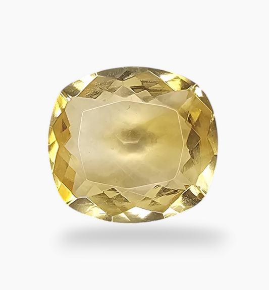 Natural Citrine Stone 6.32 Carats Cushion ( 13.5x12.5mm)