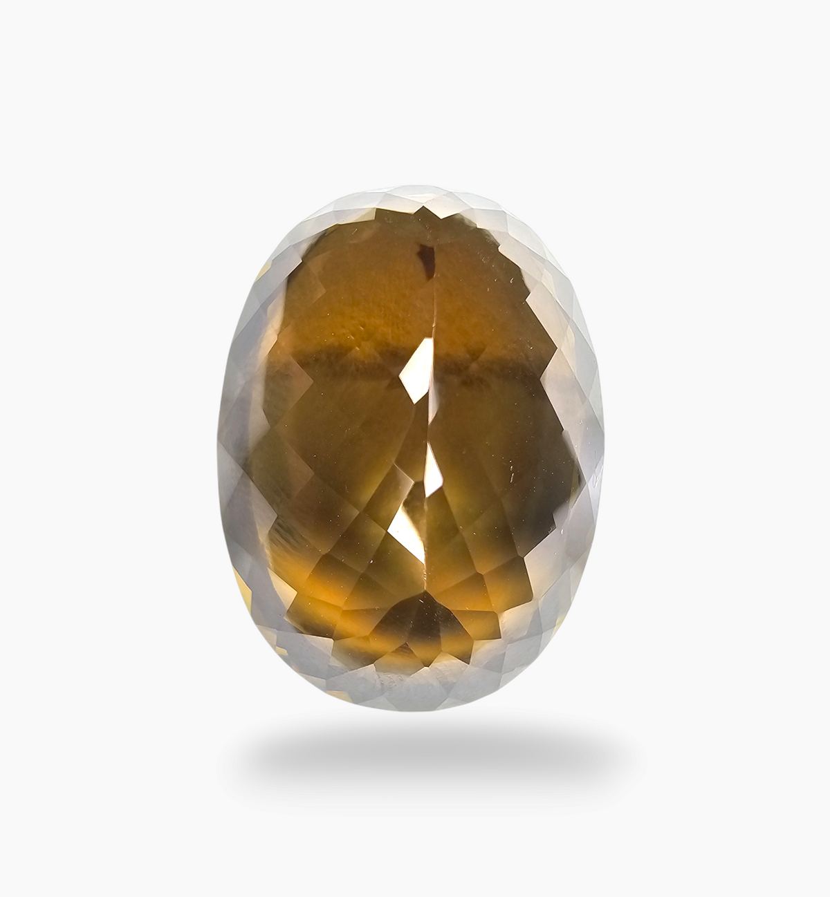 Natural Citrine Stone 62.01 Carats Oval Shape Size  30x20mm
