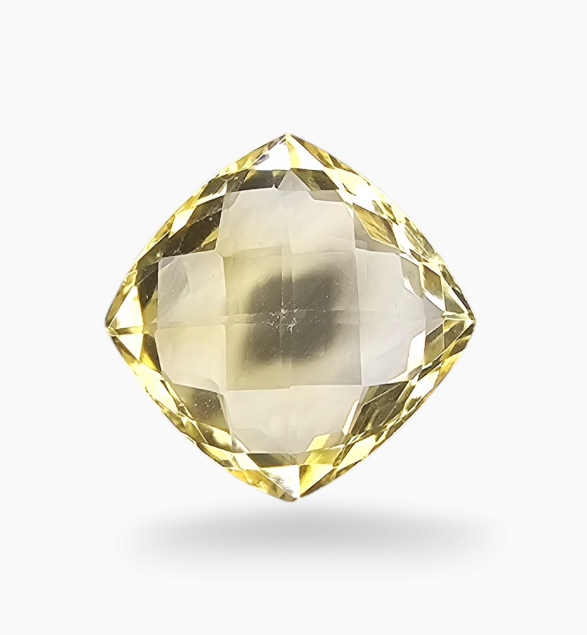 Natural Citrine Stone 7.73 Carats Cushion ( 12.8x12.8mm)