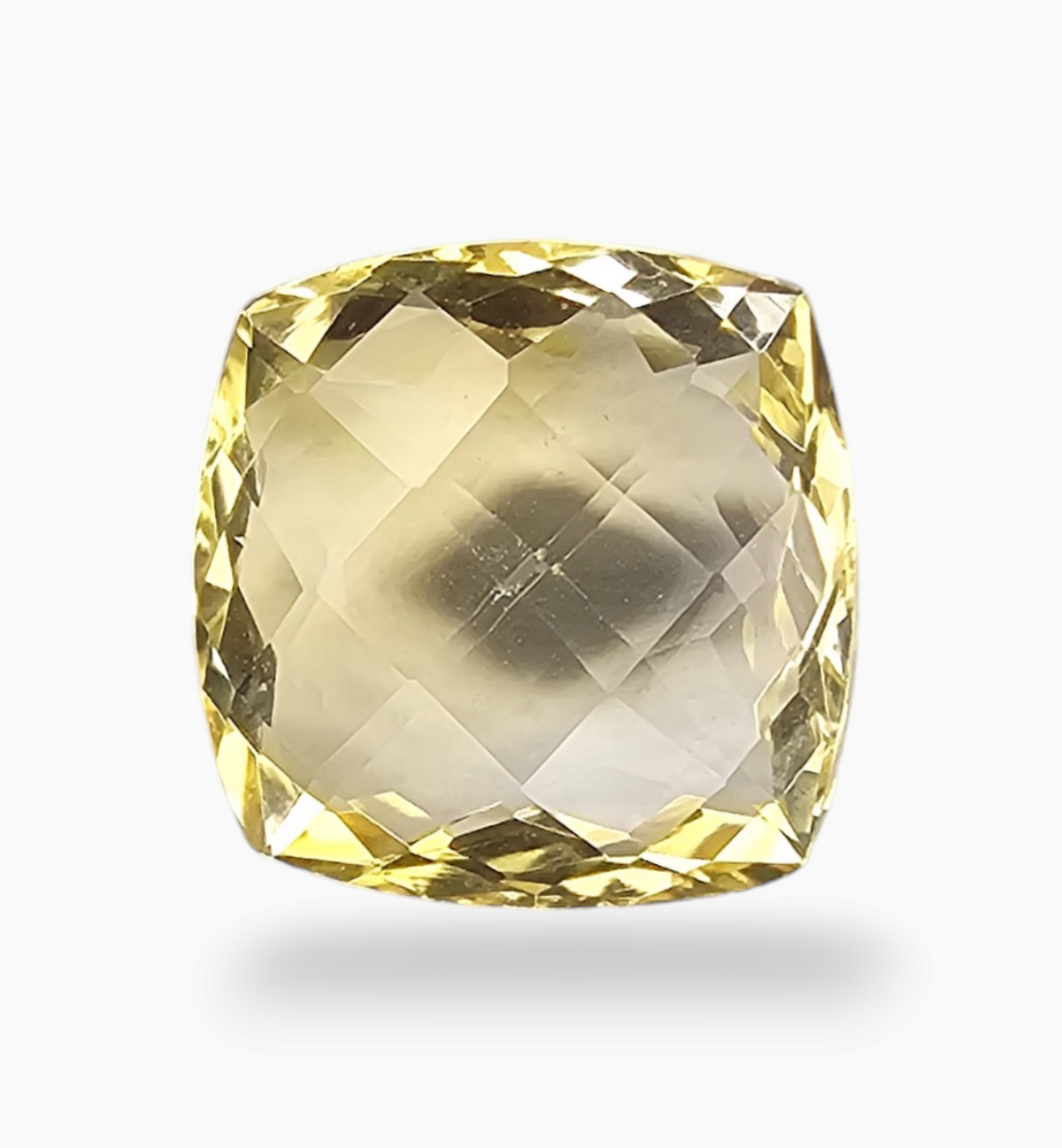 Natural Citrine Stone 7.73 Carats Cushion ( 12.8x12.8mm)