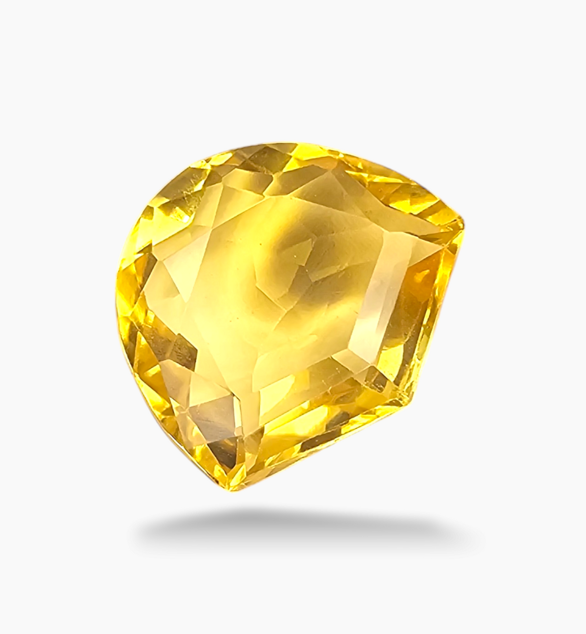 Natural Citrine Stone 7.83 Carats Fancy Shape Size 13x14.5mm