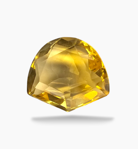 Natural Citrine Stone 7.83 Carats Fancy Shape Size 13x14.5mm