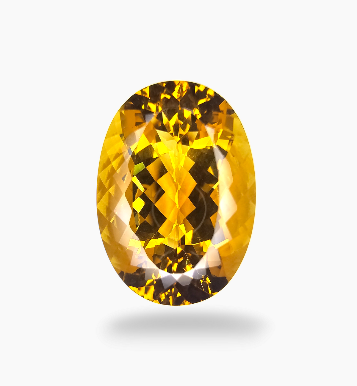 Natural Citrine Stone 73.51 Carats Oval Shape Size 35x25mm