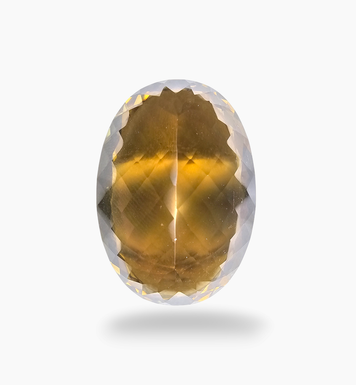 Natural Citrine Stone 73.51 Carats Oval Shape Size 35x25mm