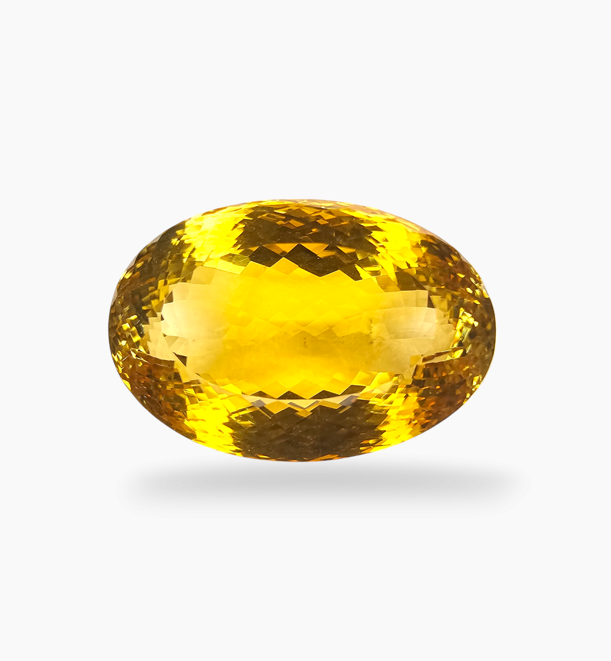 Natural Citrine Stone 74.02 Carats Oval Shape Size 30X20 mm