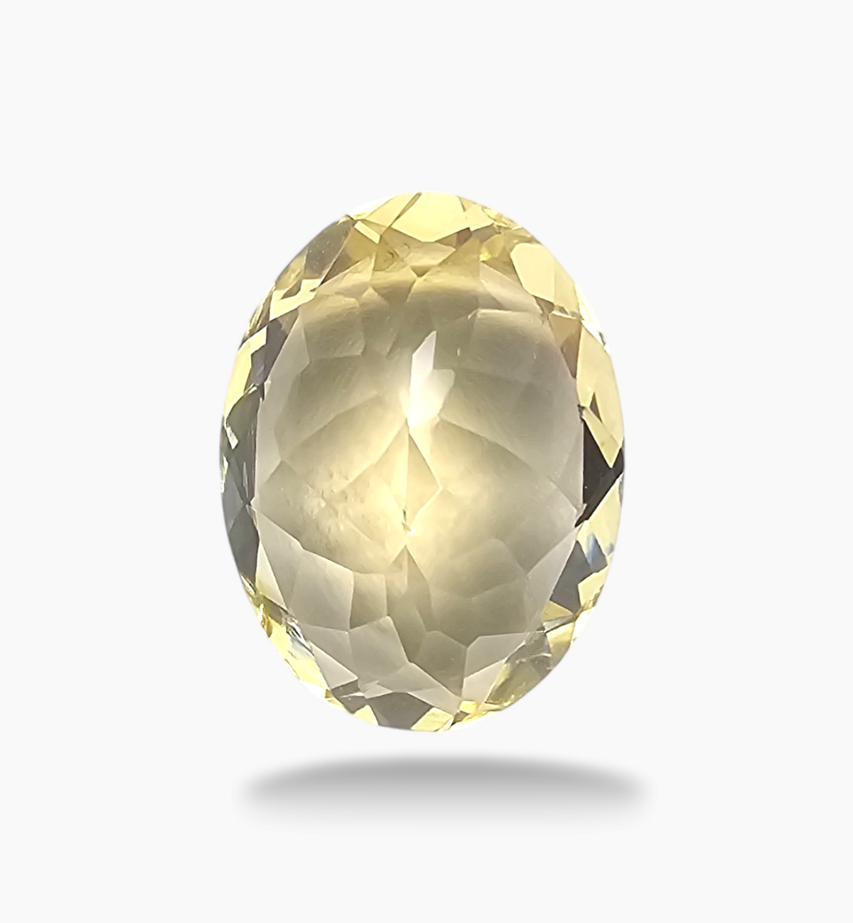 Natural Citrine Stone 8.04 Carats Oval Shape Size 16.5x12.5mm
