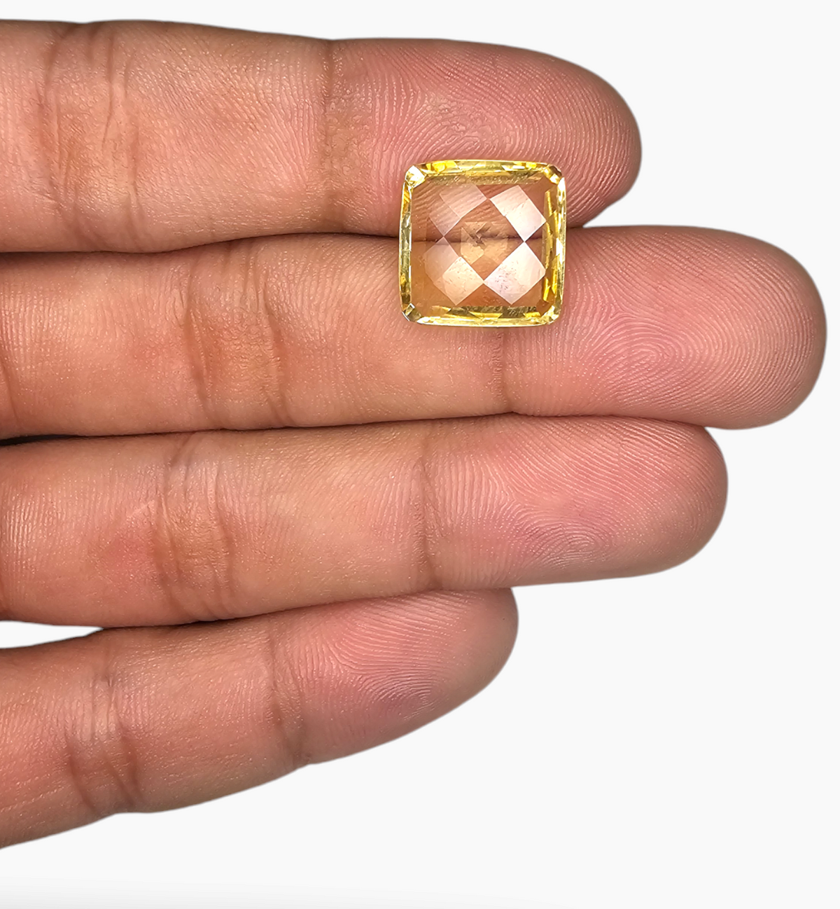Natural Citrine Stone 8.19 Carats Cushion ( 23.5x13.5mm)  kindle