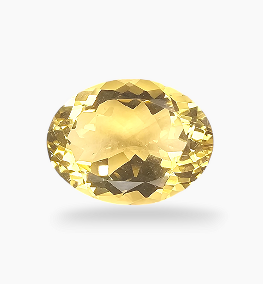 Natural Citrine Stone 8.52 Carats Oval Shape Size 15.5x11.8mm