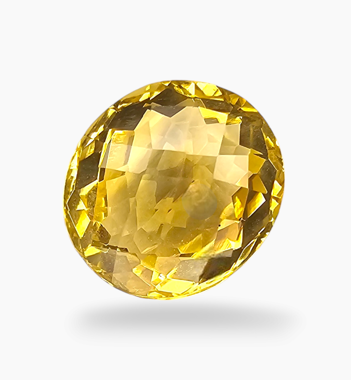 Natural Citrine Stone 8.61 Carats Oval Shape Size 14x12.5mm