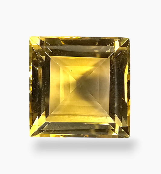 Natural Citrine Stone 8.62 Carats Princes Shape Size 12x12 mm