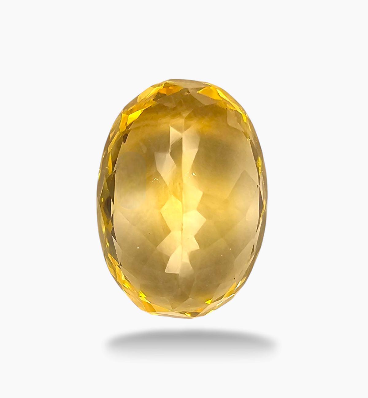Natural Citrine Stone 8.67 Carats Oval Shape Size 16.4x11.8mm
