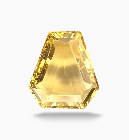 Natural Citrine Stone 8.70 Carats Fancy Shape Size 14.5x13.3mm