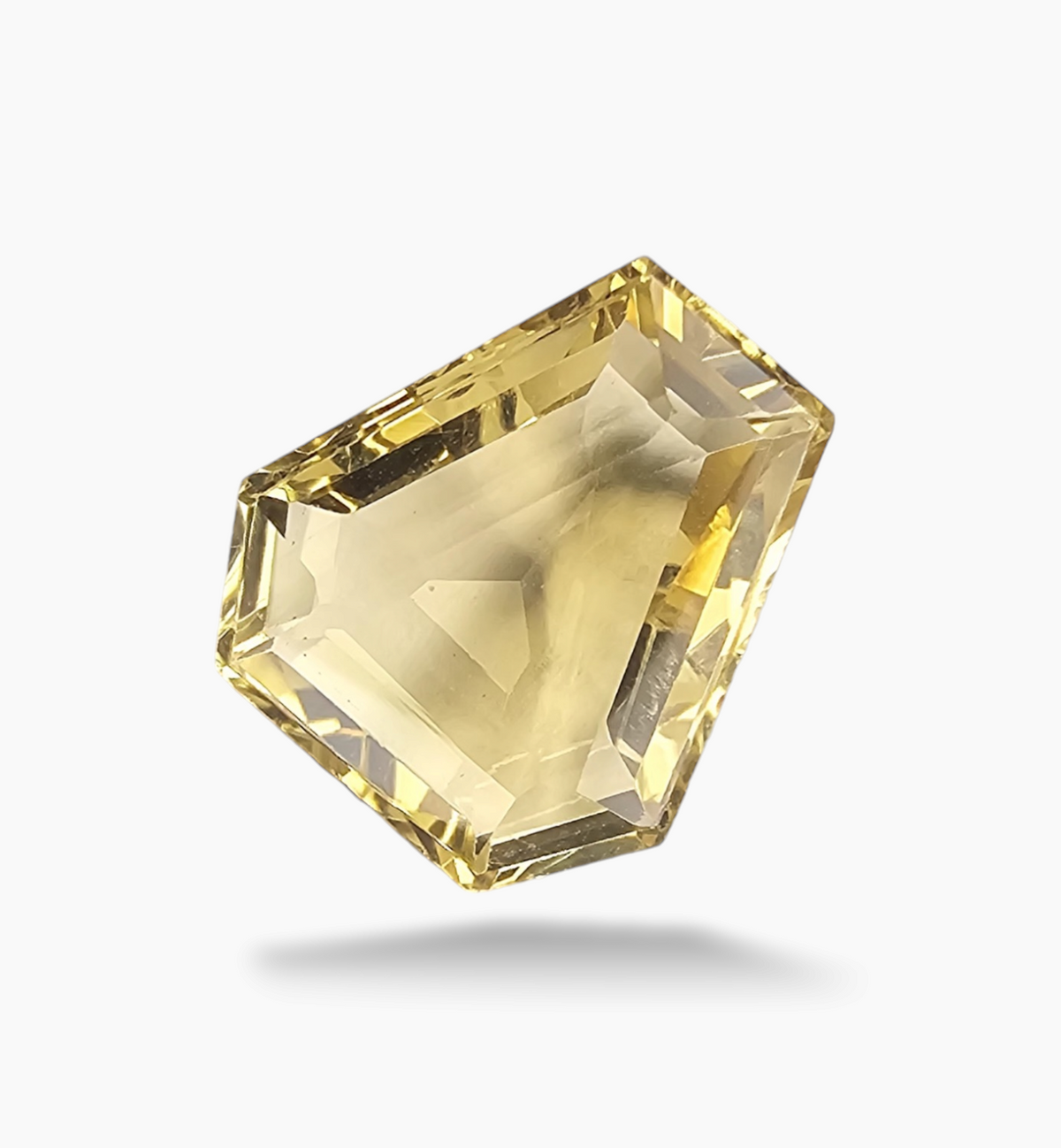 Natural Citrine Stone 8.70 Carats Fancy Shape Size 14.5x13.3mm