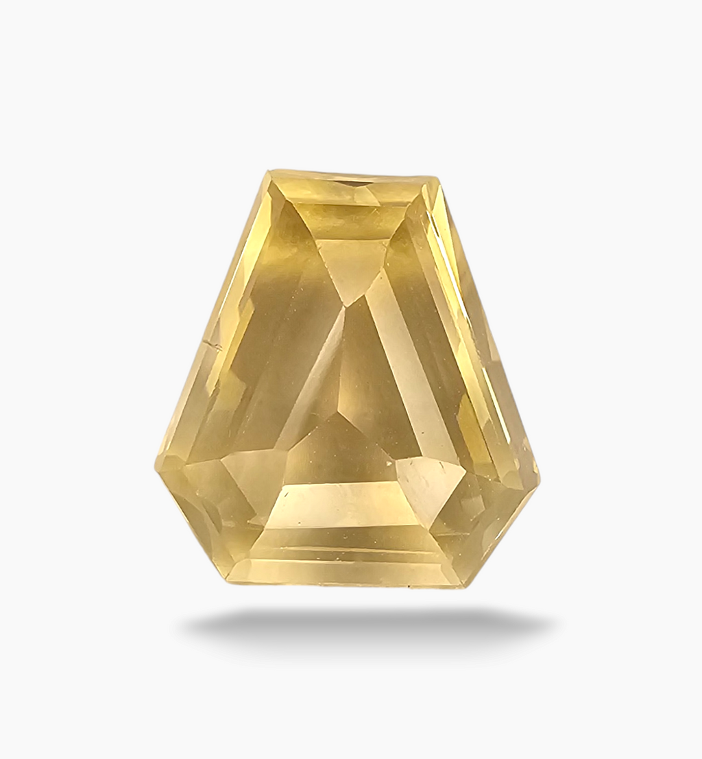 Natural Citrine Stone 8.70 Carats Fancy Shape Size 14.5x13.3mm