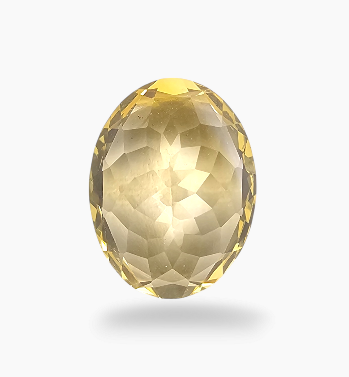Natural Citrine Stone 8.77 Carats Oval Shape Size 16x12 mm