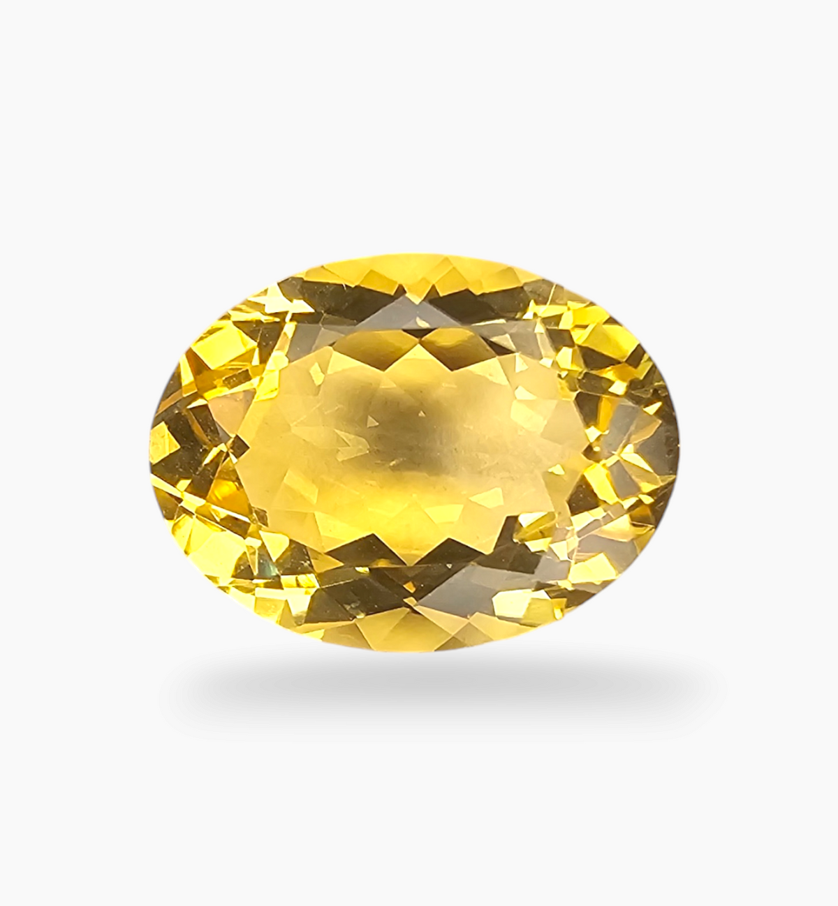 Natural Citrine Stone 8.77 Carats Oval Shape Size 16x12 mm