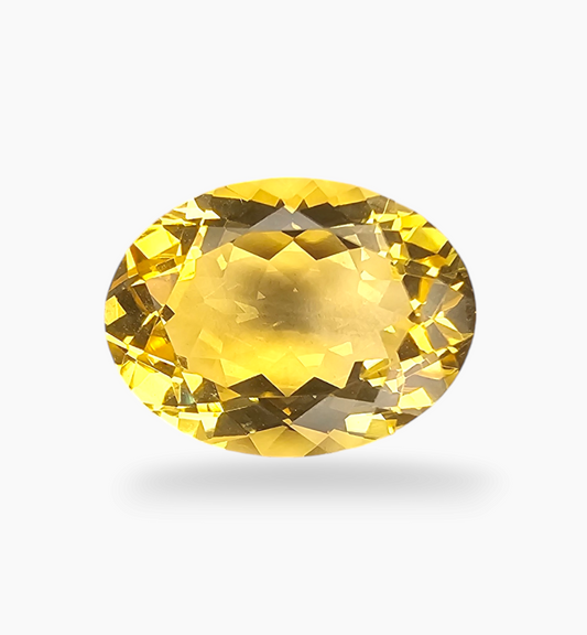 Natural Citrine Stone 8.77 Carats Oval Shape Size 16x12 mm