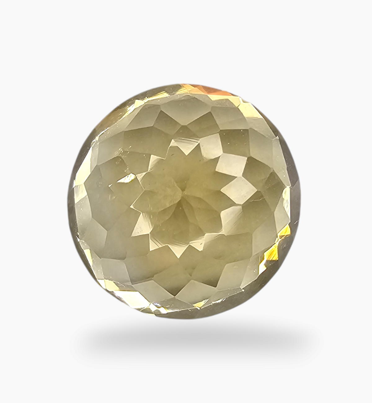 Natural Citrine Stone 8.80 Carats Round ( 14mm)