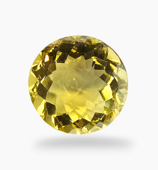 Natural Citrine Stone 8.80 Carats Round ( 14mm)