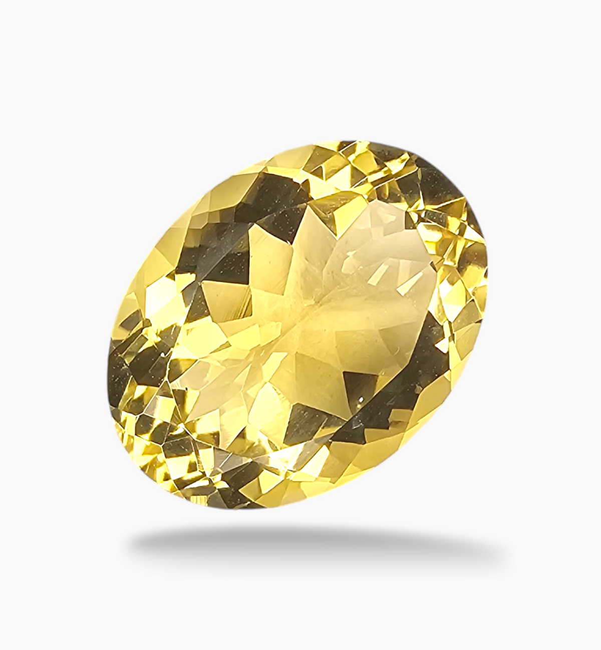 Natural Citrine Stone 8.84 Carats Oval Shape Size 16x12mm