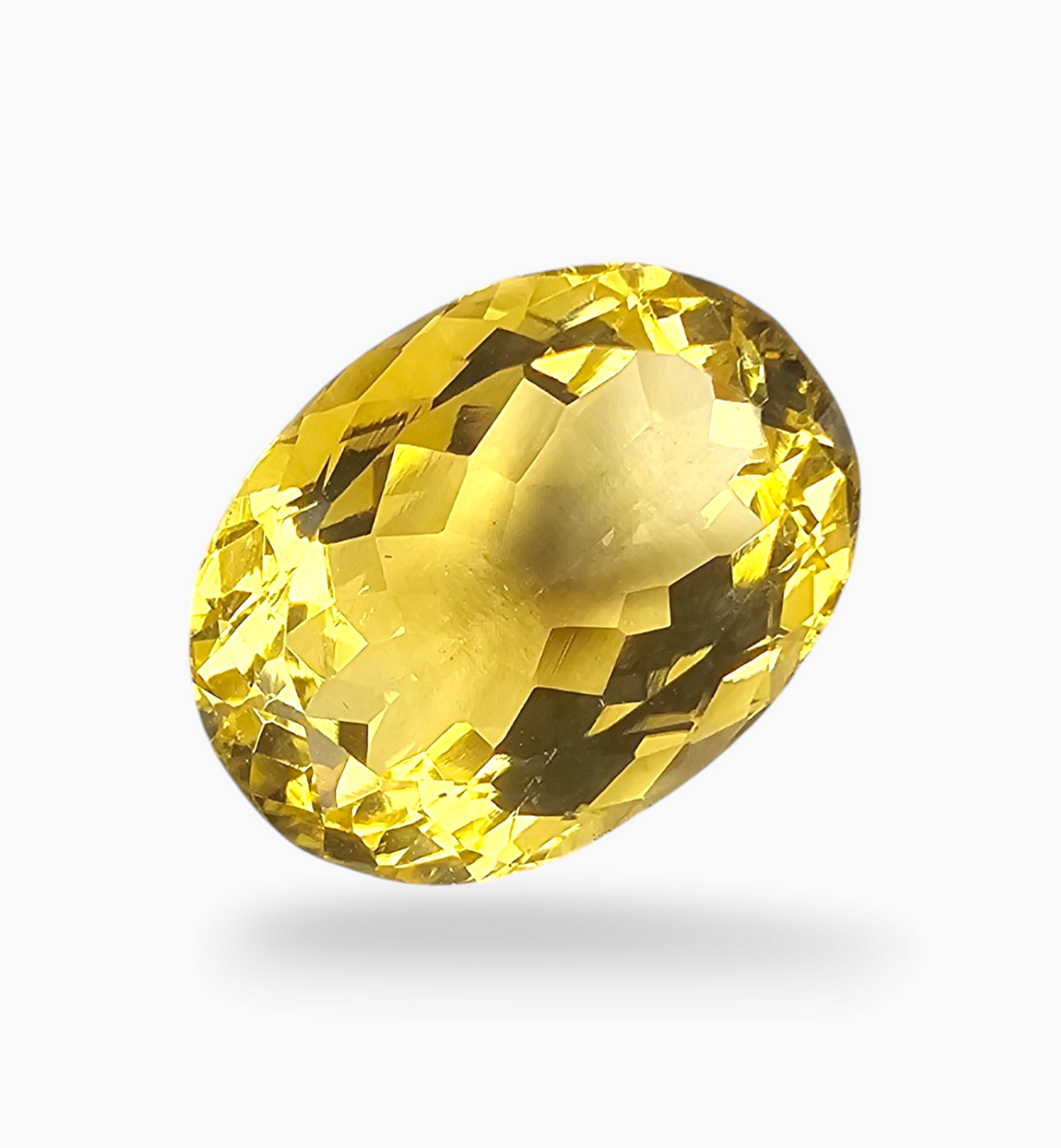 Natural Citrine Stone 8.87 Carats Oval Shape Size 15. 2x11.4mm