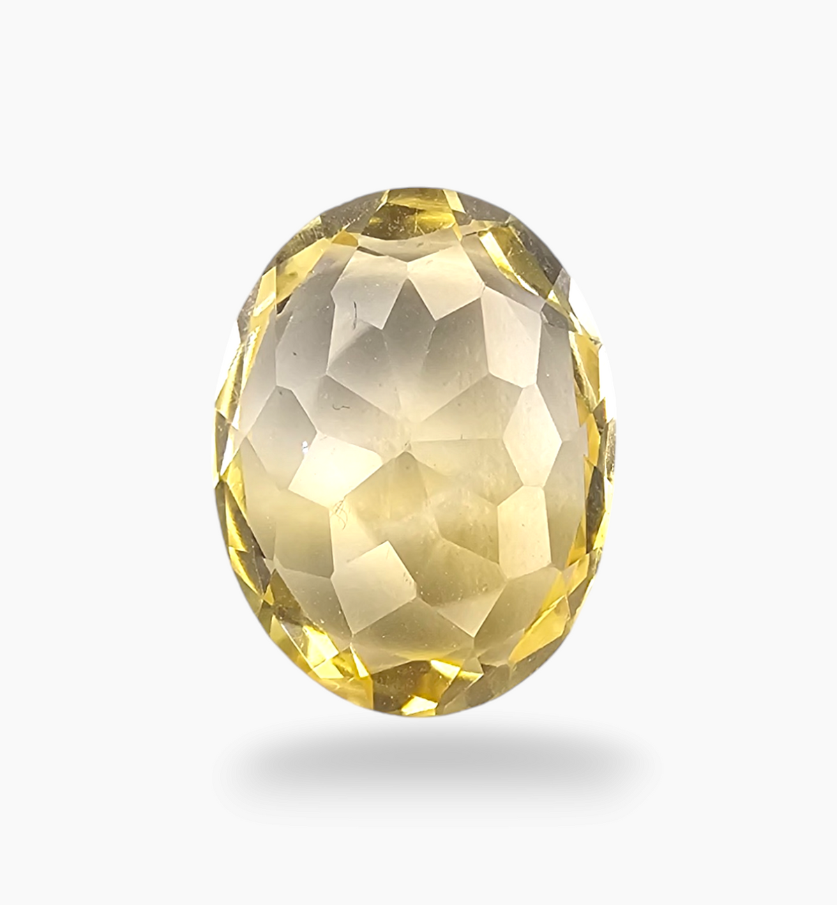 Natural Citrine Stone 8.88 Carats Oval Shape Size 16.3x12.5mm