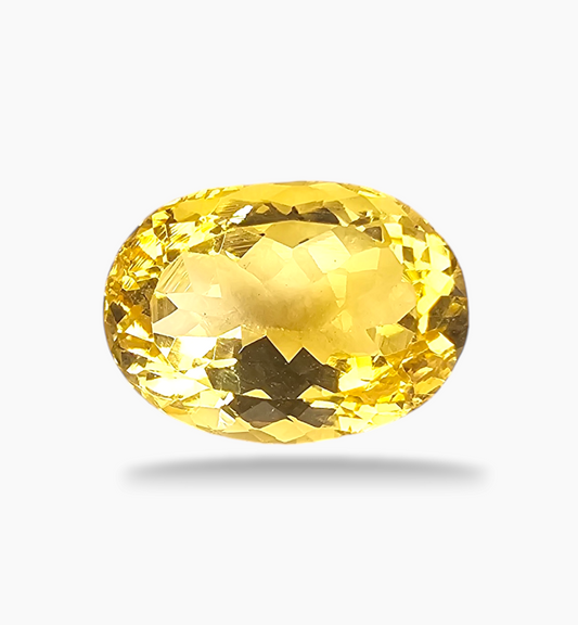 Natural Citrine Stone 8.93 Carats Oval Shape Size 15x10.6mm