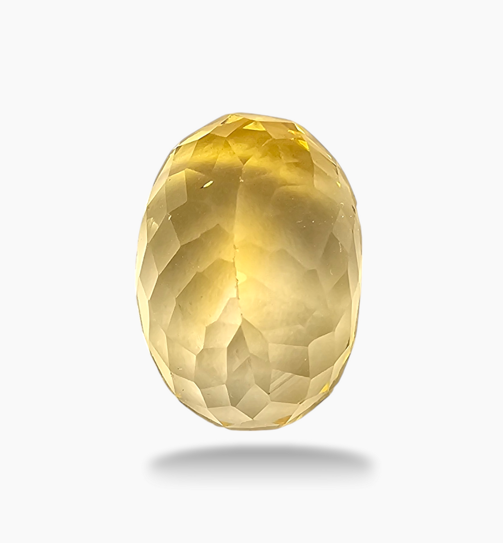 Natural Citrine Stone 8.93 Carats Oval Shape Size 15x10.6mm