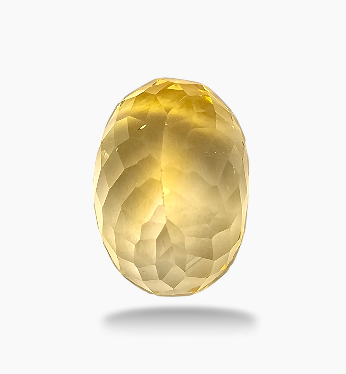 Natural Citrine Stone 8.93 Carats Oval Shape Size 15x10.6mm