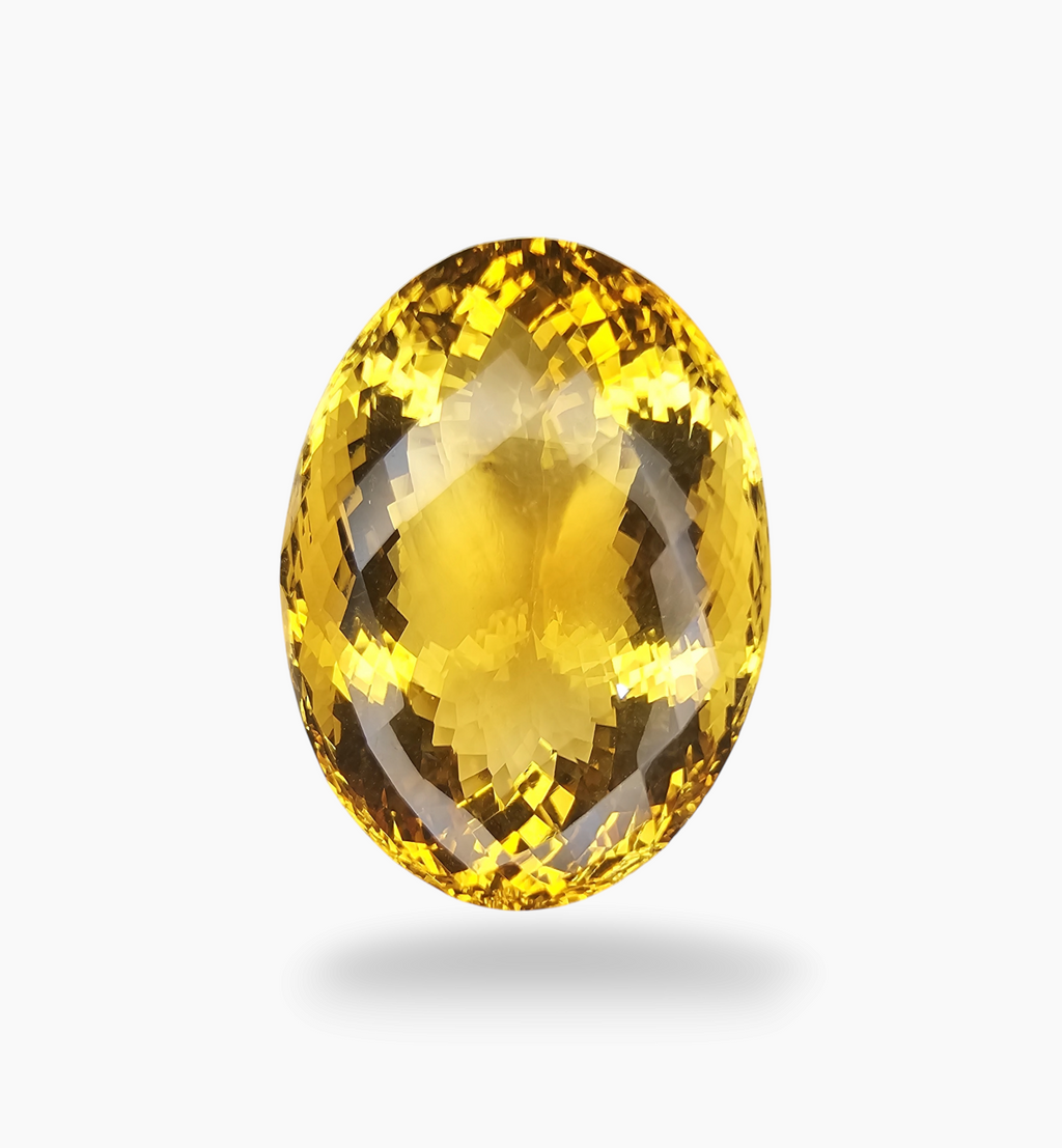 Natural Citrine Stone 82.99  Carats Oval Shape Size  33x25mm