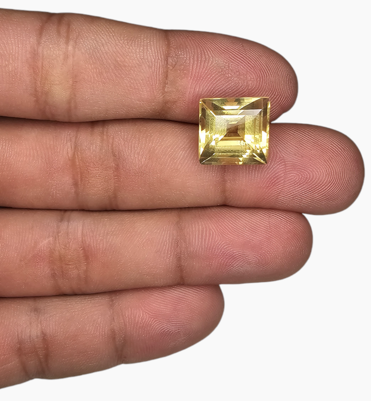 Natural Citrine Stone 9.06 Carats Pear Shape Size 12X12 mm