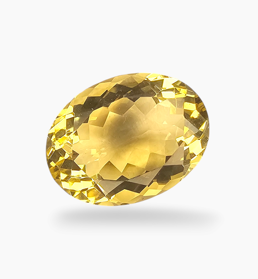 Natural Citrine Stone 9.17 Carats Oval Shape Size 16x12mm