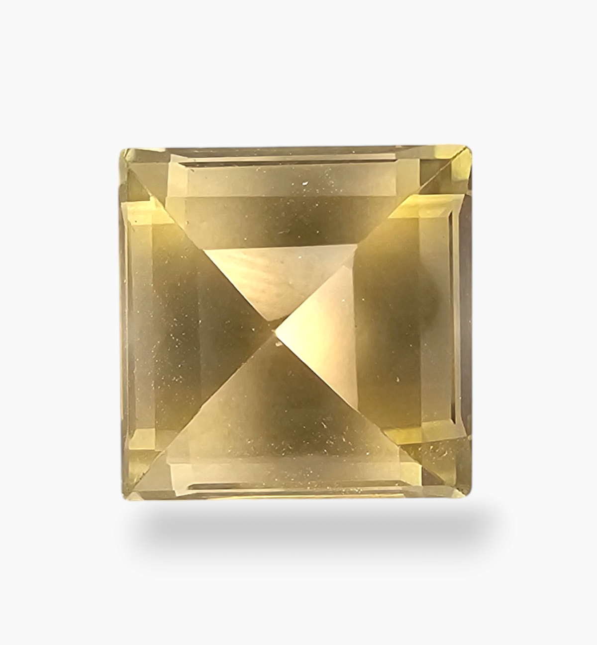 Natural Citrine Stone 9.1 Carats Princes Shape Size 12x12 mm