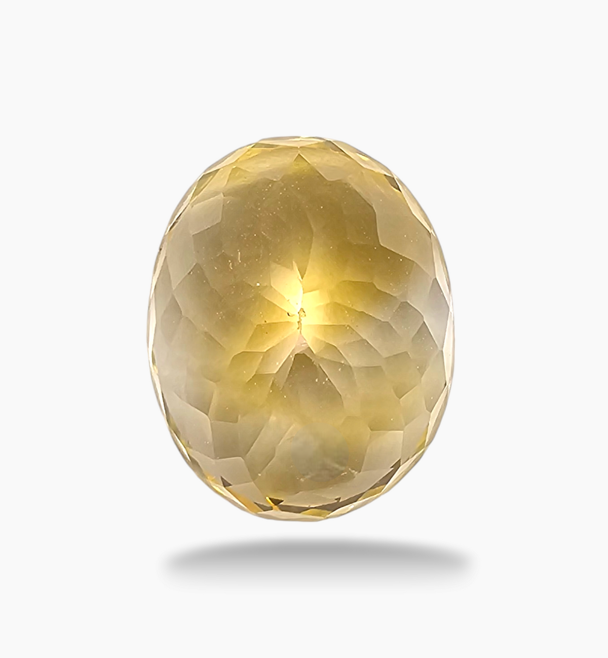 Natural Citrine Stone 9.43 Carats Oval Shape Size 15.2x12.2mm