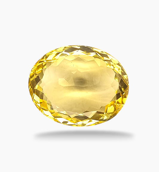 Natural Citrine Stone 9.74 Carats Oval Shape Size 15.8x13mm