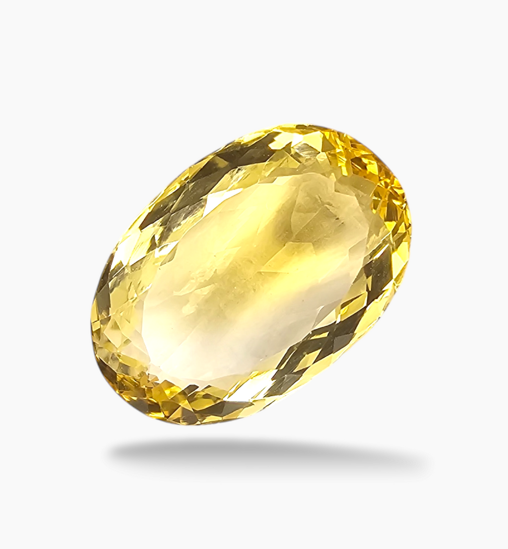 Natural Citrine Stone 9.53  Carats Oval Shape Size 17x11.6mm