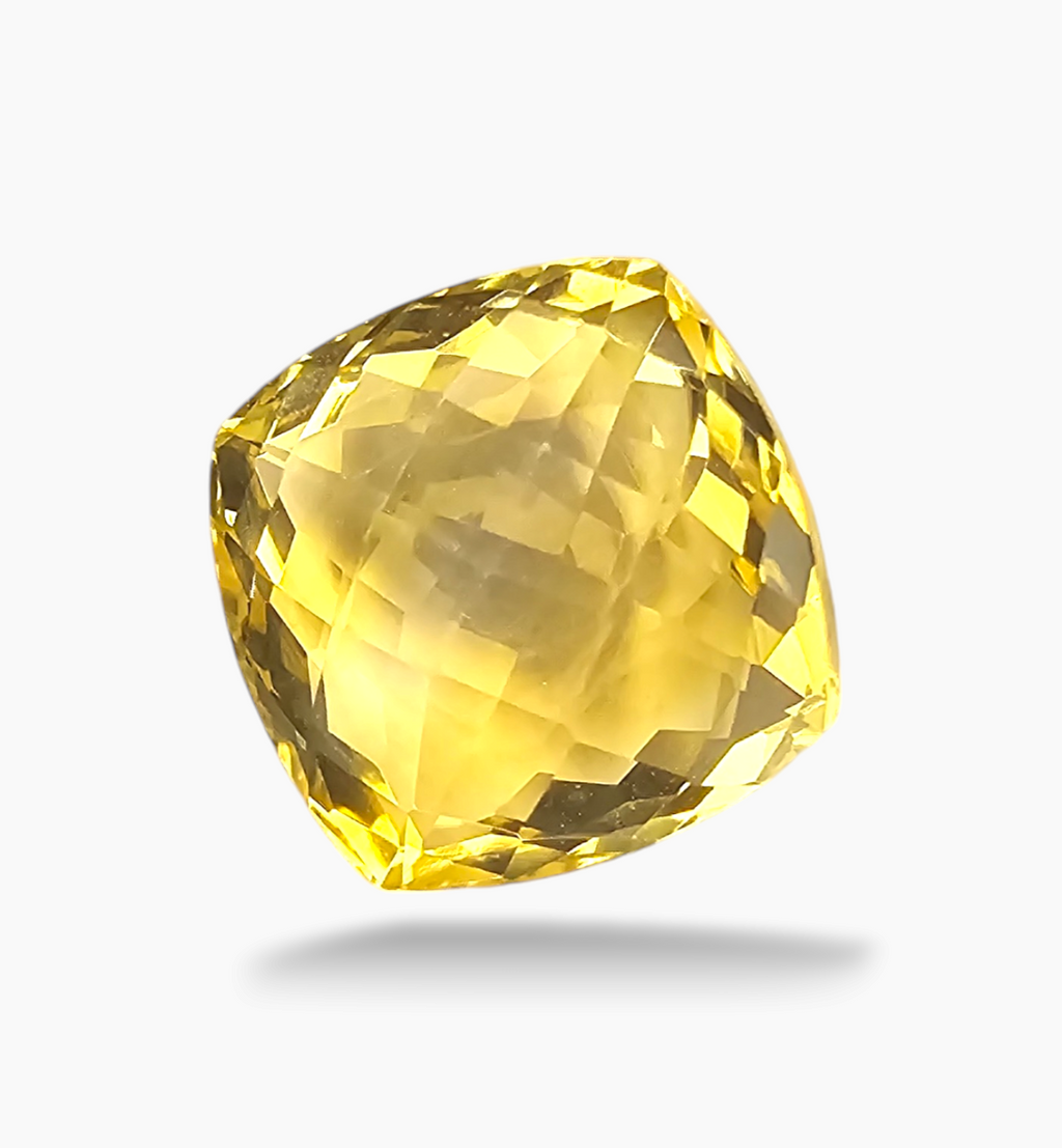 Natural Citrine Stone 9.92 Carats Cushion Shape Size 13x12x8mm
