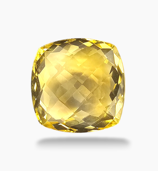 Natural Citrine Stone 9.92 Carats Cushion Shape Size 13x12x8mm