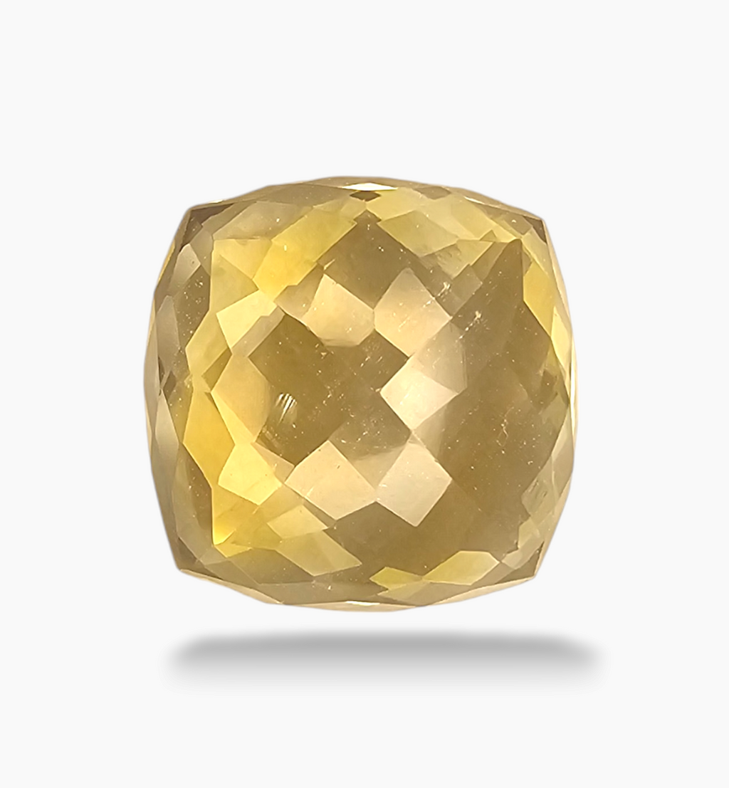Natural Citrine Stone 9.92 Carats Cushion Shape Size 13x12x8mm